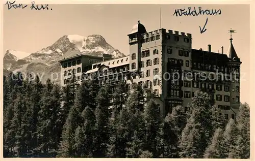 AK / Ansichtskarte Sils_Maria_Graubuenden Hotel Waldhaus Sils_Maria_Graubuenden