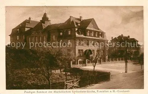 AK / Ansichtskarte Frankfurt_Main Prediger Seminar Bischoeflichen Methodistenkirche  Frankfurt Main