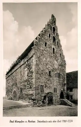 AK / Ansichtskarte Bad_Wimpfen Steinhaus Bad_Wimpfen