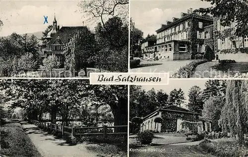 AK / Ansichtskarte Bad_Salzhausen Christiansruh Kurhaus Park Pavillon Bad_Salzhausen