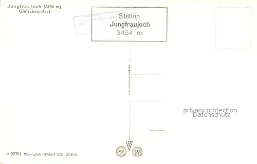 AK / Ansichtskarte Jungfraujoch Gletscherpalast Jungfraujoch