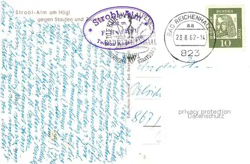 AK / Ansichtskarte Anger_Stauffen Strobl Alm am Hoegl Anger_Stauffen