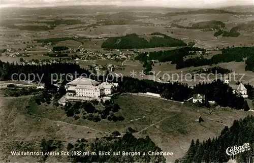 AK / Ansichtskarte Maria_Eck Wallfahrtskirche Fliegeraufnahme Maria_Eck