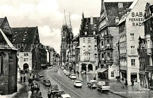 AK / Ansichtskarte Nuernberg Koenigsstrasse Nuernberg