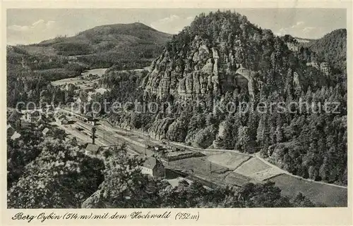 AK / Ansichtskarte Oybin Berg Oybin mit dem Hochwald Oybin