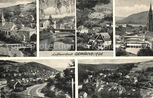 AK / Ansichtskarte Gemuend_Eifel Orts und Teilansichten Panorama Gemuend Eifel