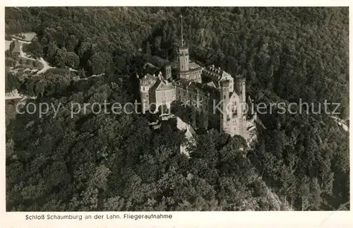 AK / Ansichtskarte Schaumburg_Diez Schloss Schaumburg Fliegeraufnahme Schaumburg Diez