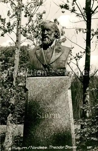 AK / Ansichtskarte Husum_Nordfriesland Grabstaette Theodor Storm Husum_Nordfriesland
