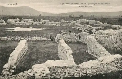 AK / Ansichtskarte Budapest Ausgrabungen in Aquincum Amphiteatrum Budapest