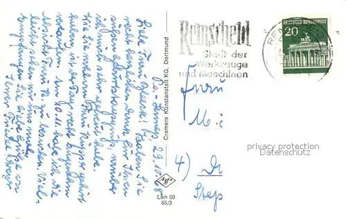 AK / Ansichtskarte Lennep Parkanlagen mit Roentgen Gymnasium Lennep