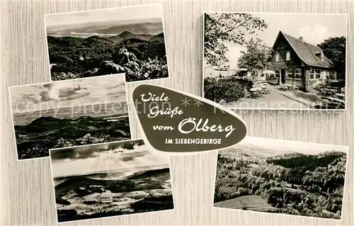 AK / Ansichtskarte oelberg_Koenigswinter Siebengebirge Berggasthaus Panorama oelberg Koenigswinter