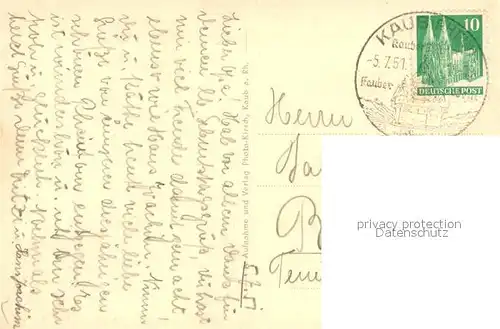 AK / Ansichtskarte Kaub_Rhein Burg Gutenfels und die Pfalz Kaub_Rhein