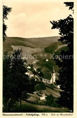 AK / Ansichtskarte Oberwarmensteinach Blick ins Mausbachtal Oberwarmensteinach