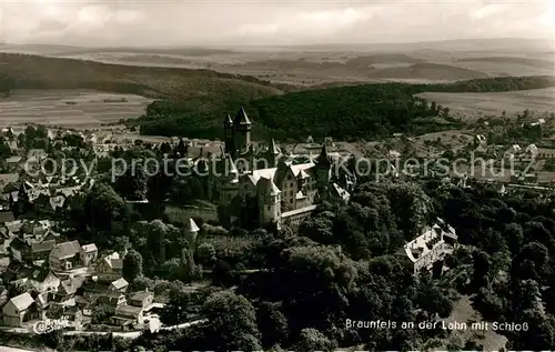 AK / Ansichtskarte Braunfels Fliegeraufnahme mit Schloss Braunfels