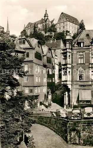 AK / Ansichtskarte Marburg_Lahn Schloss und Lutherhaus Marburg_Lahn