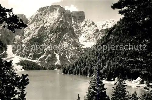 AK / Ansichtskarte Pragser_Wildsee mit Seekofl Pragser Wildsee