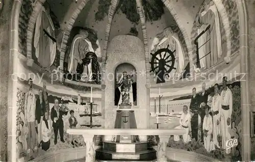 AK / Ansichtskarte Antibes_Alpes_Maritimes Sanctuaire de la Garoupe Chapelle Notre Dame de Bon Port Antibes_Alpes_Maritimes