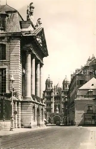 AK / Ansichtskarte Dijon_Cote_d_Or Facade dune des Ailes du Palais des Ducs et Eglise Saint Michel Dijon_Cote_d_Or