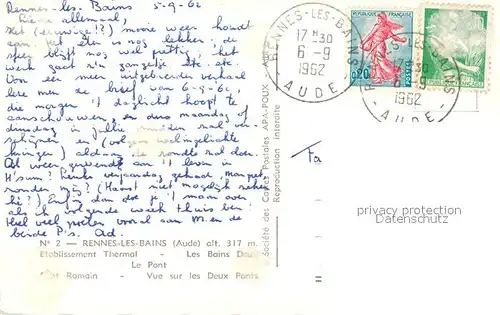 AK / Ansichtskarte Rennes les Bains Teilansichten Rennes les Bains