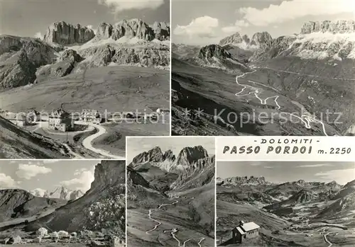 AK / Ansichtskarte Passo_Pordoi Fliegeraufnahmen Panorama Passo Pordoi