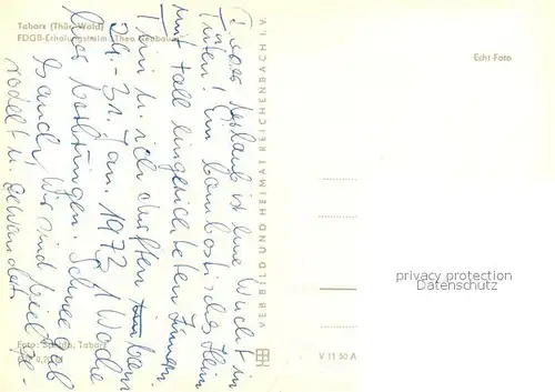 AK / Ansichtskarte Tabarz Erholungsheim Theo Neubauer Tabarz