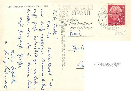 AK / Ansichtskarte Timmendorfer_Strand Fliegeraufnahme mit Strand Timmendorfer_Strand