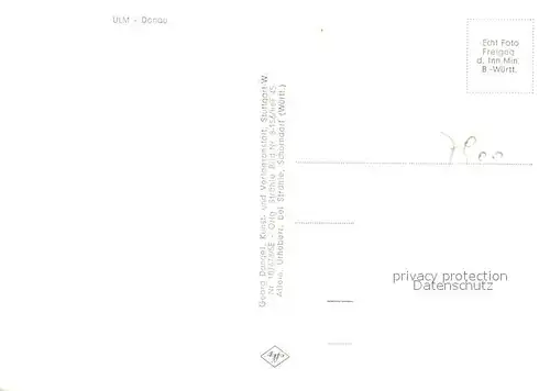 AK / Ansichtskarte Ulm_Donau Fliegeraufnahme Dom und Donau Ulm_Donau