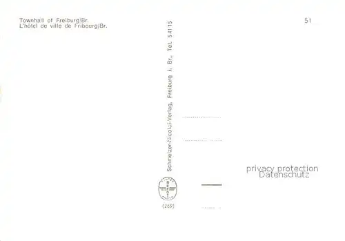 AK / Ansichtskarte Freiburg_Breisgau Rathaus Freiburg Breisgau