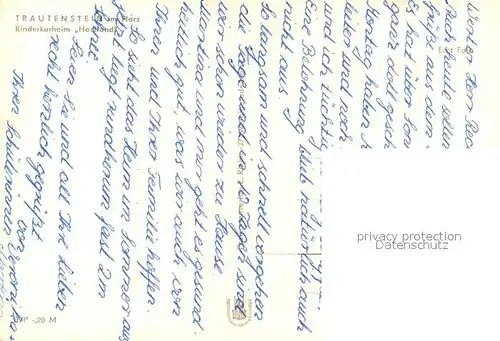 AK / Ansichtskarte Trautenstein_Harz Kinderkurheim Harzland Trautenstein_Harz