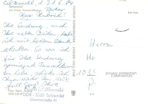 AK / Ansichtskarte Salzwedel Joh.  Friedr. Danneil Museum Salzwedel