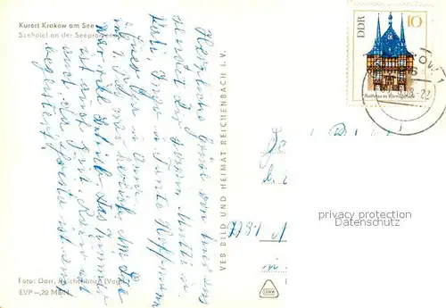 AK / Ansichtskarte Krakow_See Seehotel an der Seepromenade Krakow_See