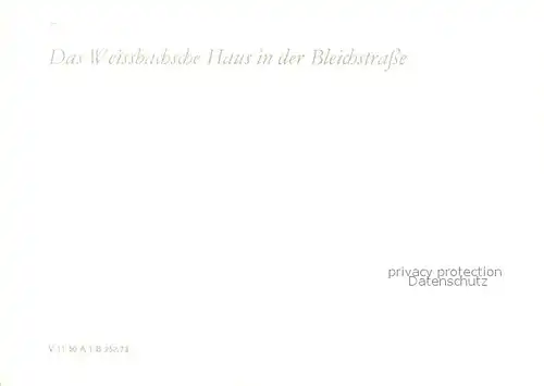 AK / Ansichtskarte Plauen_Vogtland Weissbachsches Haus in der Bleichstrasse Plauen_Vogtland