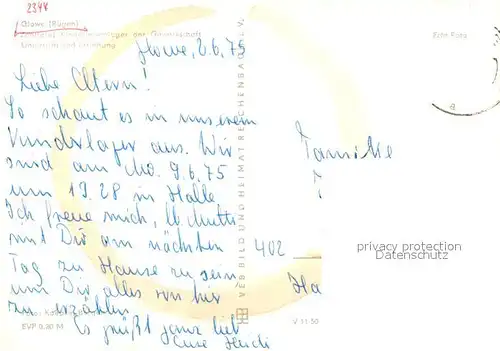 AK / Ansichtskarte Glowe_Ruegen Zentrales Kinderferienlage der Gewerkschaft Glowe Ruegen