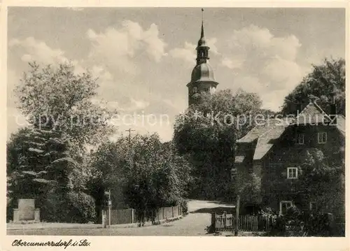 AK / Ansichtskarte Obercunnersdorf_Loebau Kirchenpartie Obercunnersdorf Loebau