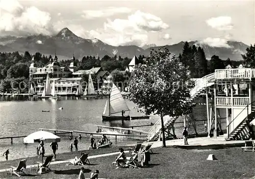 AK / Ansichtskarte Velden_Woerthersee Strandbad Velden Woerthersee