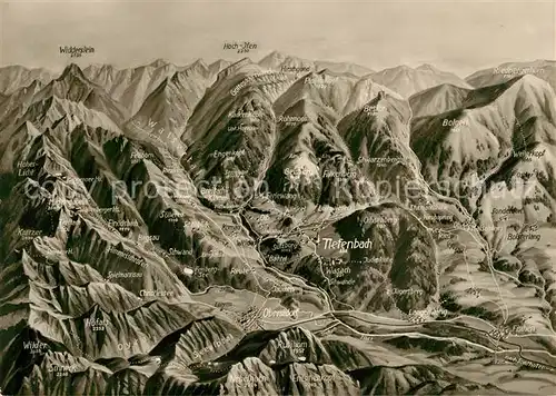 AK / Ansichtskarte Tiefenbach_Oberstdorf Panoramakarte Tiefenbach_Oberstdorf