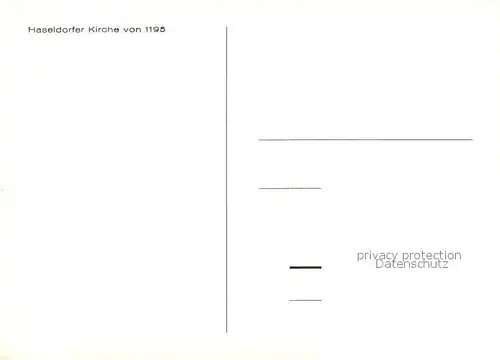AK / Ansichtskarte Haseldorf Kirche Haseldorf