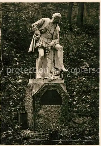 AK / Ansichtskarte Weimar_Thueringen Skakespeare Denkmal Weimar Thueringen