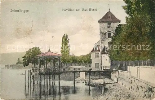 AK / Ansichtskarte ueberlingen_Bodensee Pavillon am Badhotel ueberlingen Bodensee