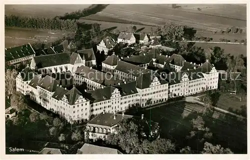 AK / Ansichtskarte Salem_Baden Schloss Fliegeraufnahme Salem_Baden