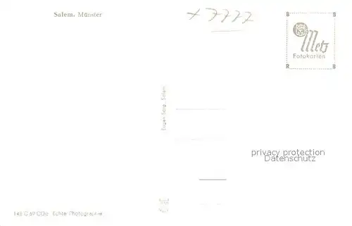 AK / Ansichtskarte Salem_Baden Muenster Innenansicht Salem_Baden