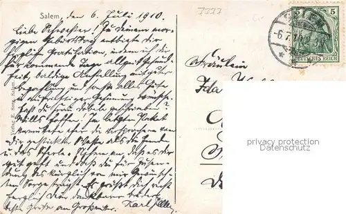 AK / Ansichtskarte Salem_Baden Schloss Salem_Baden