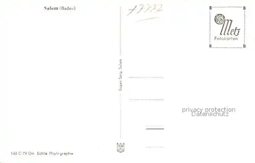 AK / Ansichtskarte Salem_Baden Schloss Salem_Baden