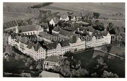AK / Ansichtskarte Salem_Baden Schloss Fliegeraufnahme Salem_Baden