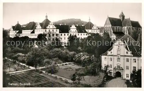 AK / Ansichtskarte Salem_Baden Schloss Klosterkirche Salem_Baden
