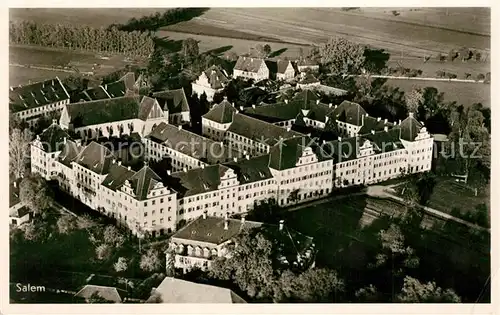 AK / Ansichtskarte Salem_Baden Schloss Fliegeraufnahme Salem_Baden