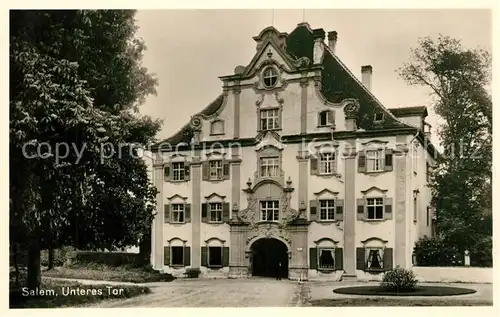 AK / Ansichtskarte Salem_Baden Schloss Unteres Tor Salem_Baden