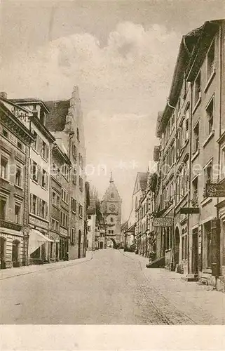 AK / Ansichtskarte ueberlingen_Bodensee Franziskanerstrasse Franziskanertor ueberlingen Bodensee