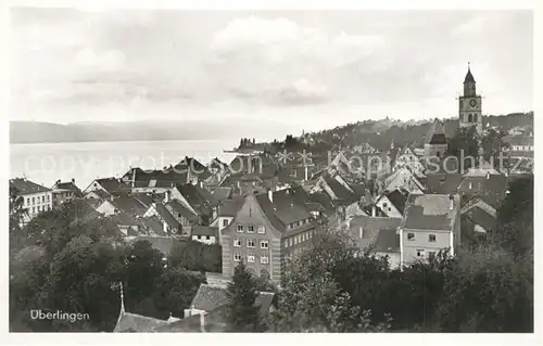 AK / Ansichtskarte ueberlingen_Bodensee Stadtbild mit Muenster ueberlingen Bodensee