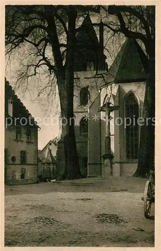 AK / Ansichtskarte ueberlingen_Bodensee Muensterplatz Kirche ueberlingen Bodensee